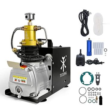 Imagem de TUXING 300Bar PCP Compressor de Ar Elétrico de Alta Pressão Paintball Estação de Enchimento para Combate a Incêndios e Mergulho, Teste de Pressão e Vazamento (30Mpa) 220V
