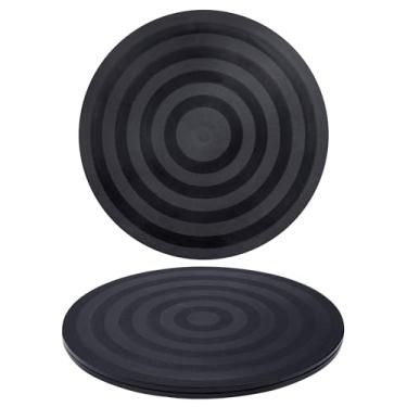 Imagem de Cinvo Plataforma Giratória De 8" Com Rodízio Giratório Antiderrapante, Suporte 360˚ Para Base Modelo/Vasos Plantas/Tv/Monitores/Pinturas Artesanais (1 Peça)