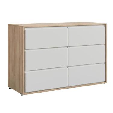 Imagem de Cômoda Infantil Wood 6 GV Branca e Treviso - Divicar