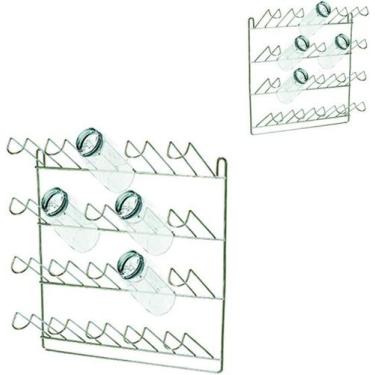 Imagem de Escorredor / secador de copos de parede aramado para 20 copos 36x32x12