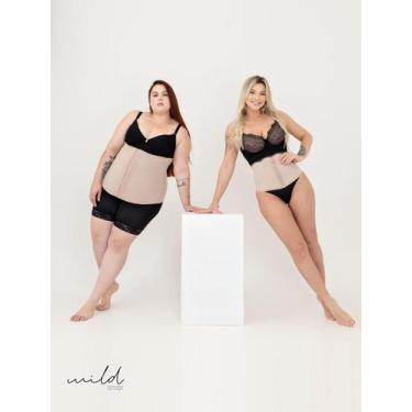 Imagem de Cinta Modeladora Faixa C/ Fecho de Colchetes Tira Pochete e Esconde Ba