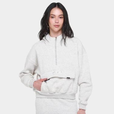 Imagem de Moletom Fila Anorak Street Express Comfy Feminino, Off white, GG