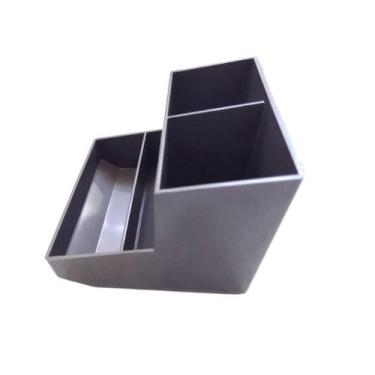 Imagem de Porta Lápis Caneta Organizador de Mesa Escritório 4 Divisórias Simples