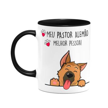 Imagem de Caneca Dog - Meu Pastor alemão, melhor pessoa! B-black