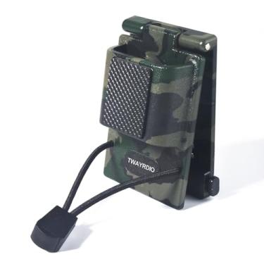 Imagem de TWAYRDIO Coldre de rádio para cinto de 2,5 cm a 5,6 cm, suporte de clipe de cinto Walkie Talkie para Motorola Kenwood BaoFeng Yaesu Midland HT