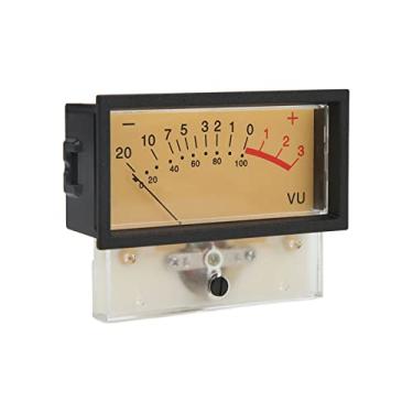 Imagem de Amplificador de Potência Com Luz de Fundo LED, Mostrador Ponteiro para DIY, Estúdios de Gravação, Liga + ABS, TN-73-HS-9213H, Vertical, AC/DC 12V, 500uA ± 10%, 650Ω ± 10%, Com