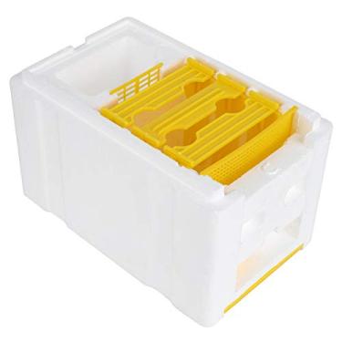 Imagem de Asixxsix Caixa de criação de abelhas rainhas, colmeia de acasalamento de espuma de 9,4 x 5,9 x 6,5 polegadas para o grupo de apicultura Grupo de abelhas para animais de estimação