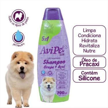 Imagem de Shampoo Uva e Açaí Cães 700ml Avipet