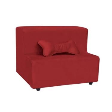 Imagem de Escadinha para Pet 2 Degraus Gato e Cachorro + Brinde (VERMELHO)