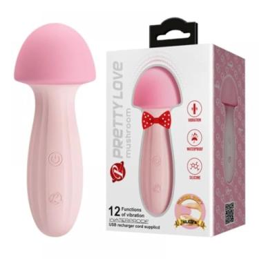 Imagem de Vibrador Em Silicone 12 Vibrações Brinquedo Sexual Vibrador Discreto Recarregável [ROSA] MV069