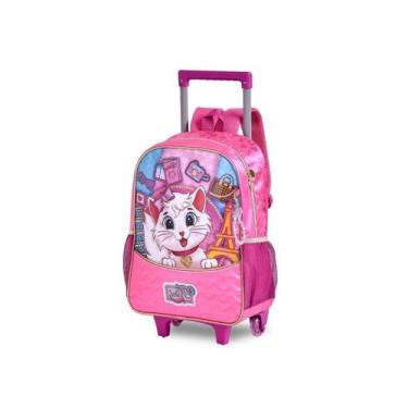 Imagem de Mochila Rodinha Gatinha Nini Clio Escolar Original - Clio Style