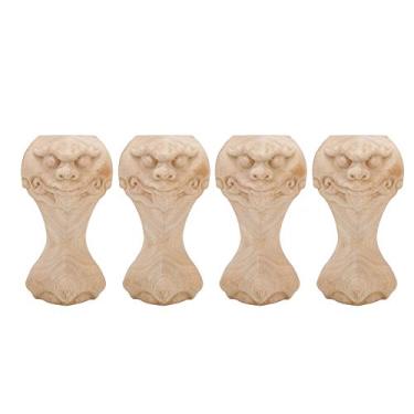 Imagem de Acouto Perna de Móveis Esculpidos de Madeira Requintada para sofá, Mesa de café, Armário de TV - e Suporte Elegante