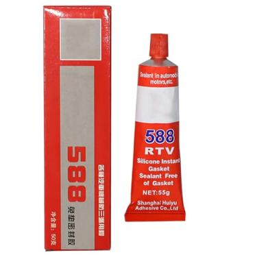 Imagem de Fabricante de juntas Rtv, selante de silicone neutro seguro para sensor de alta temperatura | 55 g para vedação de vedação sem corrosão para motores, caixas de engrenagens, bombas, supercarregadores