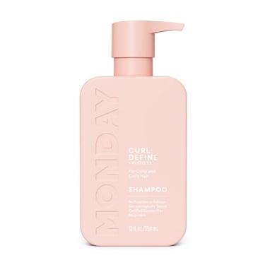Imagem de MONDAY HAIRCARE Shampoo CURL DEFINE com peptídeos, óleo de coco e provitamina B5 para cachos de todos os tipos, 354 ml