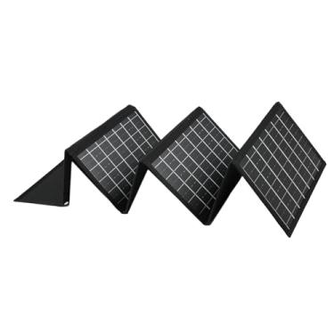 Imagem de Hyuduo 30W, Carregador de Painel Solar Portátil Dobrável, Dispositivo de Caminhada de Acampamento de Escalada Ao Ar Livre à Prova d'água Com Cabo de Carregamento de 3 Em 1, Células de Silício (50W)