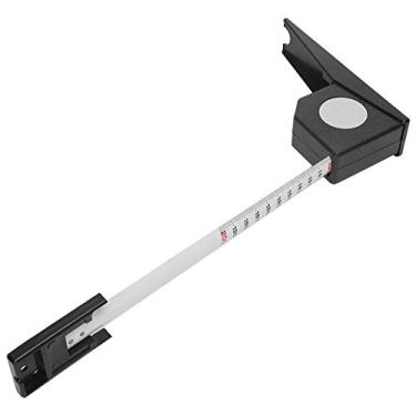 Imagem de 2 Metros de, Fita Métrica Retrátil Régua Medição de Medidor de Estatura Adulto Medida de Parede Ferramenta de Metal (Preto)