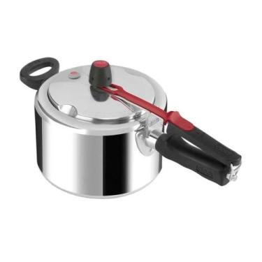 Imagem de Panela De Pressão Clock 3L Fechamento Interno Ppfi Polida, 3L, Prata