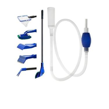 Imagem de Kit De Limpeza 5 Em 1 Com Sifão Para Aquários - Wfish