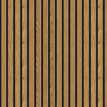 Imagem de Papel de Parede PREMIUM 10 metros = 2 Rolos de 5m X 45cm Ripado Cedro Autoadesivo Sala, Quarto, Móveis