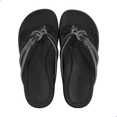 Imagem de Tamanco Feminino Rasteira Grendha Elos grafite Preto