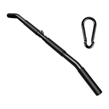 Imagem de Baoblaze Cabo de fixação da barra de puxar para baixo LAT, barra de pressão para tríceps, equipamento de ginástica doméstica, fixação de puxar para baixo LAT