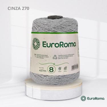 Imagem de Barbante Nº 8 da EuroRoma com 600g, 270 | CINZA