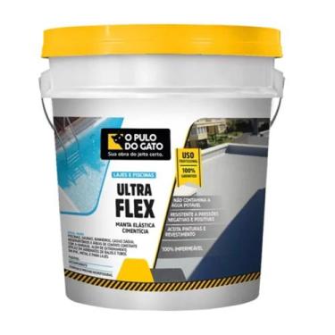 Imagem de Manta Elástica Cimentícia Para Lajes e Piscinas Ultra Flex 4kg Pulo Do