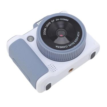 Imagem de Zyyini Câmera Compacta, 66MP 2,5k Video Mini Retro Point and Shoot Câmera 16x Zoom 2,4 Polegada HD Tela Com Luz de Preenchimento LED e Tela de 180 Flip para Fotografia de Viagem de (#1+32G)