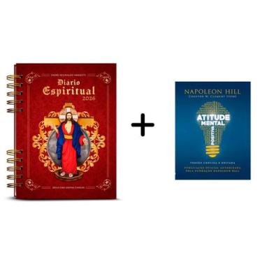 Imagem de Pacote Especial, Diário Espiritual 2026 Pe. Reginaldo Manzotti Capa Cl