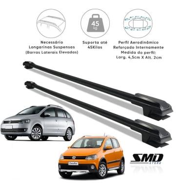 Imagem de Rack Travessa Teto Preto Captiva E Sandero Stepway 08 A 21