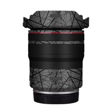 Imagem de Adesivo de lente de câmera RF 14-35 4 para Canon RF 14-35 mm F4 Macro Coat Wraps película protetora vinil decalque skin (cinza cruzado)