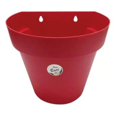 Imagem de Kit 10 Vasos para plantas arandela parede meia lua flores jardim verti