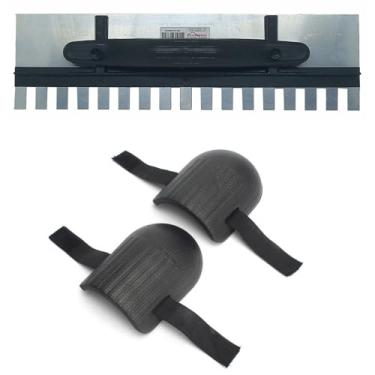 Imagem de Desempenadeira Aço Dentada 43x12cm com Regulagem + Joelheira