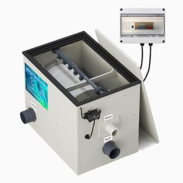 Imagem de Filtro de tambor rotativo | RDF 8000GPH | Sistema de filtro de água totalmente automático | Lagoa de Koi, aquicultura, piscicultura, hidroponia, aquaponia, aquário, fontes. Lâmpada UV eficiente