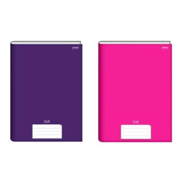Imagem de Kit 2 Cadernos Brochurinha 14cm x 20cm 48Folhas Jandaia