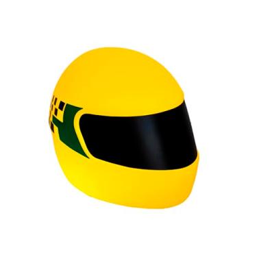 Imagem de Luminária de Mesa 3D Capacete Amarelo Senna