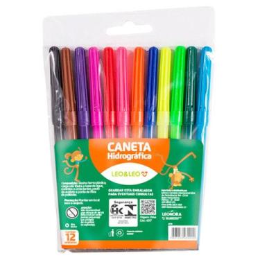 Imagem de Canetinha Hidrocor com 12 Cores - Leonora