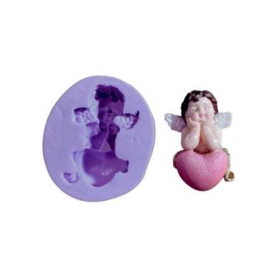 Imagem de F1184 molde de silicone anjo confeitaria biscuit - confeitaria dos mol