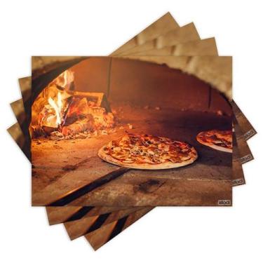 Imagem de Jogo Americano com 4 peças - Pizza - Pizzaria - 2152Jo - Allodi