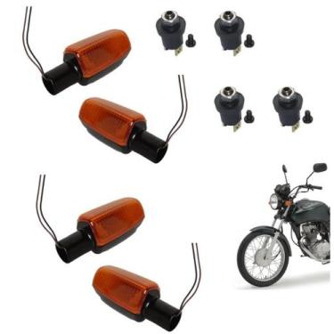Imagem de Kit 4 Piscas Cg Titan Fan 125 150 Cbx 250 Twister Cb300 2013 - Dvsc