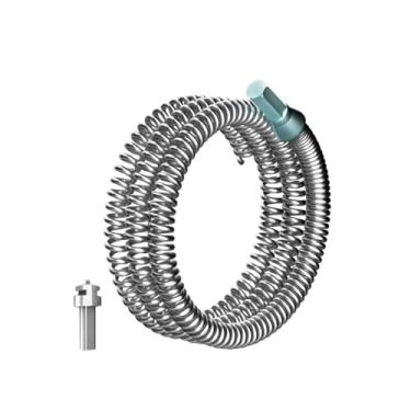 Imagem de Fenteer Cabo de drenagem de, ferramenta de desentupimento de pia, acessório, coletor de cabelo, removedor de entupimento de encanamento, cabo de trado, Comprimento 2m