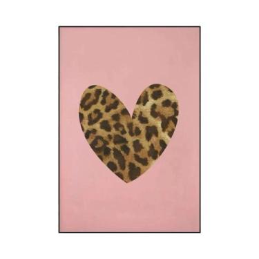 Imagem de Pôster De Lona Vintage Estético Com Estampa De Leopardo E Chita, Arte 