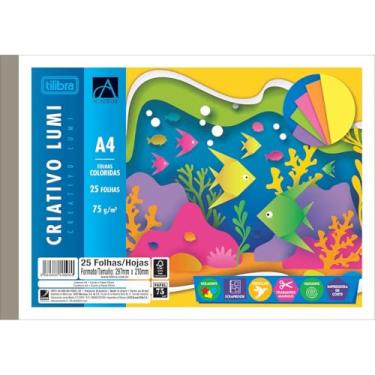 Imagem de Tilibra - Caderno Colado Criativo Lumi Académie A4 75g/m² 25 Folhas