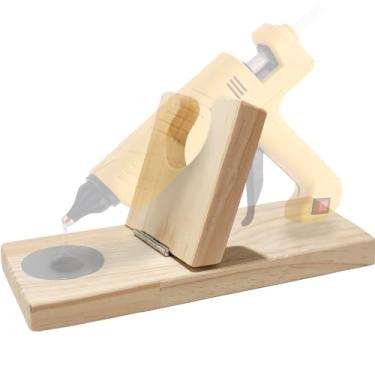 Imagem de WAYUTO Suporte Dobrável De Madeira Para Pistola Cola E Organizador Salas Artesanato Em Espaços Pequenos