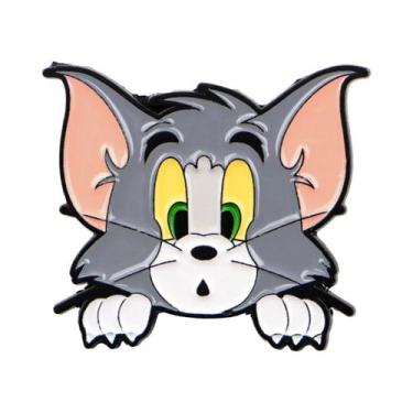 Imagem de Broches De Esmalte De Gato E Rato De Anime Para Crianças, Distintivo D