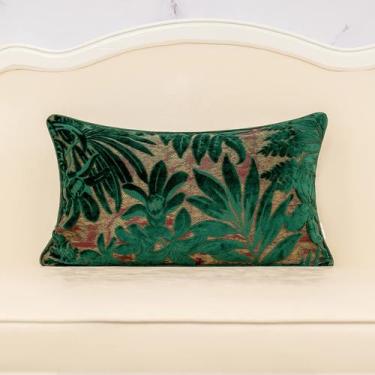 Imagem de Capa de travesseiro Alerfa Maple Leaf Green Teal 30x50cm