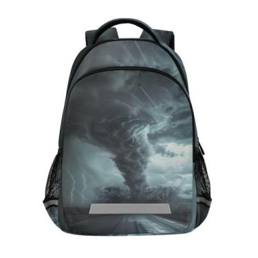 Imagem de Mochila LFICRTAN Tornado Touching Down para crianças de 6 a 12 anos