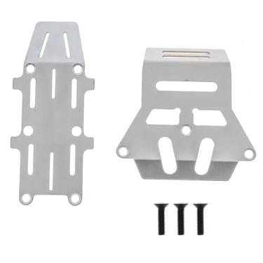 Imagem de Luwecf Proteção Inferior de aço Inoxidável em Escala 1:10 para Modelo de Brinquedo RC Hobby