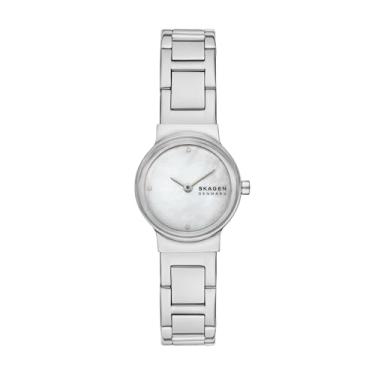 Imagem de Skagen Relógio feminino Freja Lille de aço inoxidável prateado com dois ponteiros (modelo: SKW3168)
