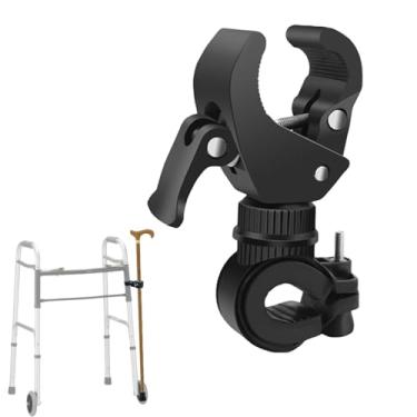 Imagem de BAOZENP Suporte de bengala para andador, cadeira de rodas, acessórios de suporte de bengala de muleta para idosos, 3,3 cm MAX ID (2 peças)